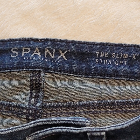 SPANX Straight Leg Jeans - Deep Indigo - Picture 9 of 16